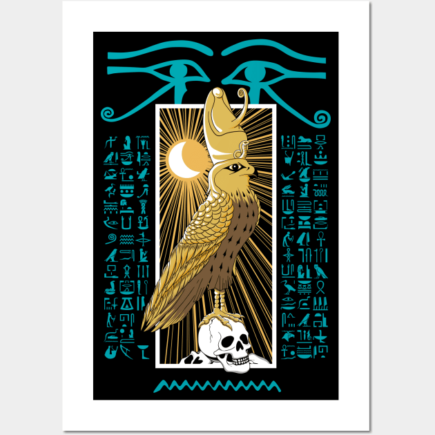 Horus - Falcon Egyptian God Wall Art by TMBTM